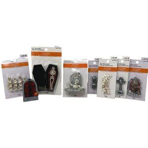 Halloween Skeletons Tombstones Miniatures Lot Celebrate It Tiny Treasures Decor